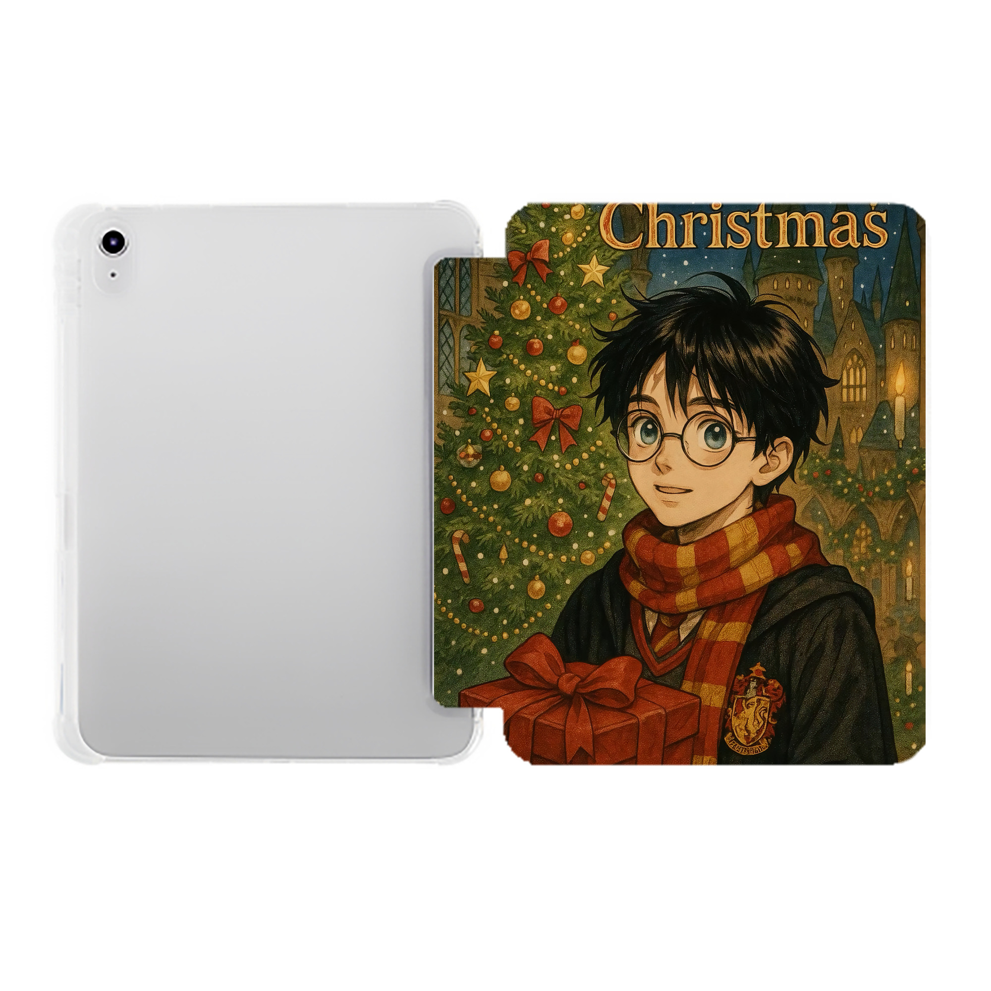 （画像用） Harry Potter ハリー・ポッターシリーズ IPad ケース ペン収納付き 三つ折りスタンド PUレザー×シリコン 対応機種9.5/10.5/10.9インチ